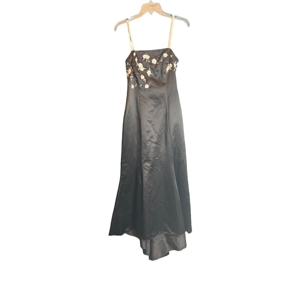 David ❤️ s Bridal Evening Gown Black Beaded with Diamonds size 8